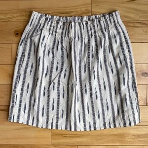 J. Crew Cotton tribal print skirt